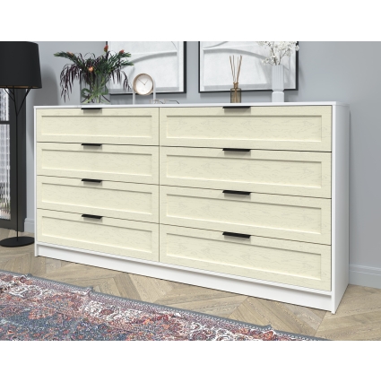 Kомод Тренд КТ-К197 (Белый ЛДСП/ Дуб снежный ЛМДФ) Ш1965 В1020 Г451 Kомод Тренд КТ-К197 (Белый ЛДСП/ Дуб снежный ЛМДФ) Ш1965 В1020 Г451